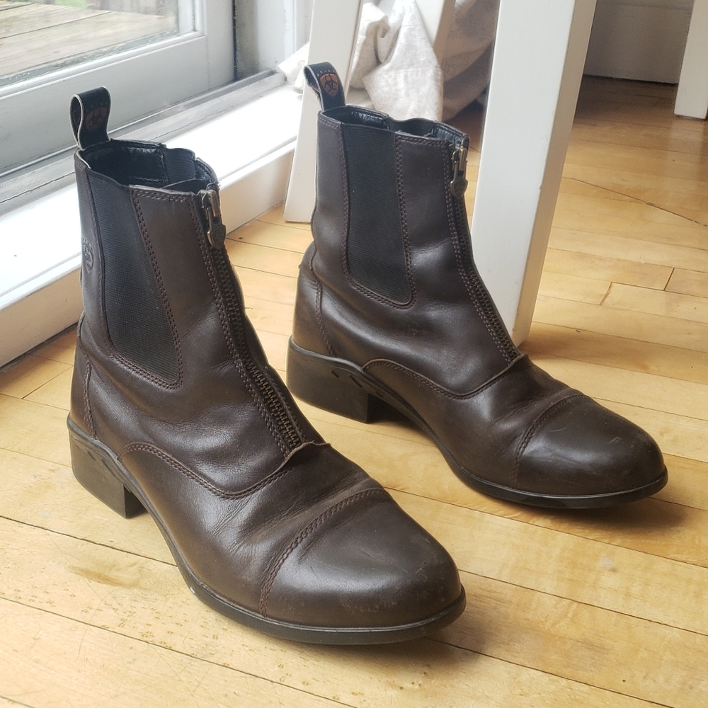 Ariat Women's Brown Leather Paddock Boots - Size 9